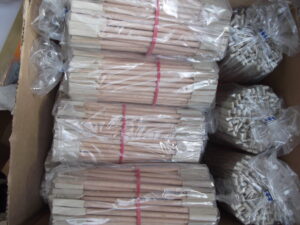 Lot de 100 bâtonnets en bois embouts cuir pour nettoyage magnétophones
